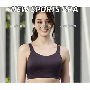 Nouveauté : soutien-gorge de sport respirant sans couture de haute qualité pour femmes, avec maintien moyen, idéal pour le yoga et la salle de sport - Product Image 2