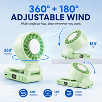 Ventilateur portable à clipser sur la ceinture 2026 – Nouveau mini ventilateur personnel rechargeable à vent puissant, ventilateur portable