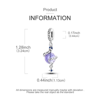 MULA Vente en gros Pendentif Serpent Mystique en Argent Sterling 925, Pendentifs et Breloques Raffinés avec Zircon pour Femmes, Bijoux Cadeau pour Fête d'Enfants