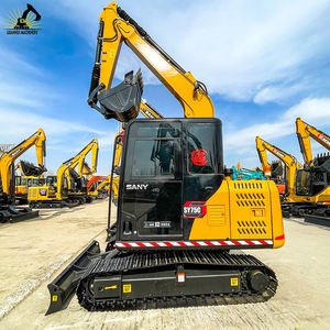 Mini-excavatrice sur chenilles compacte et puissante Sany SY75 d'occasion avec moteur Isuzu, godet de 0,3 m³, puissance de 43 kW pour projets de petite envergure - Product Image 1