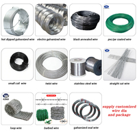 Alambre de Acero para Atar Malla Metálica, Perchas de Tela Recubiertas de PVC Disponibles en Diámetros de Alambre de 1.5mm, 1.8mm, 2mm, 3mm, 5mm, 8mm
