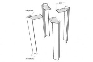 Pieds de table en fonte industrielle moderne et robuste pour la cuisine et l'hôtellerie - Product Image 5