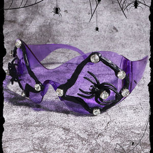 <span class=keywords><strong>2025</strong></span>新しいファッションY2k未来的な特大ラップアラウンド高級ブランドデザイナーハロウィーンリムレススパイダーカメラサングラスユニセックス - Product Image 5