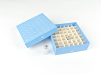 Caja de almacenamiento de viales criogénicos a prueba de agua de cartón AMNGENT 81well 100well PC Cryo Boxes