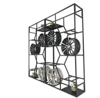 Modern Metal Alloy Wheel Rim Display Stand Rack