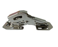 Charnière hydraulique AODELI en acier à ressort sans ouverture, type pont de grenouille, pour quincaillerie de porte de meuble