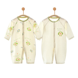 Ropa <span class=keywords><strong>de</strong></span> Verano para Bebés Recién Nacidos, Mono Delgado <span class=keywords><strong>de</strong></span> una Pieza, Algodón Puro sin Costuras, Arnés Unisex para Bebé, <span class=keywords><strong>Aire</strong></span> <span class=keywords><strong>Acondicionado</strong></span> - Product Image 2