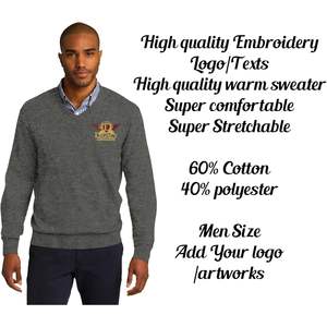 Ink Men Sw285 Pull à col en V pour femmes à broderie personnalisée confortable avec textes et logo personnalisés - Product Image 5