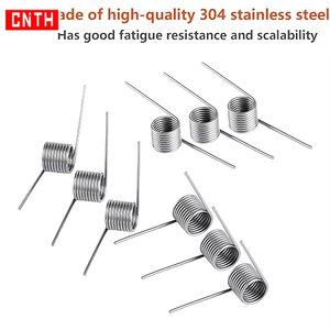 थोक ओएम धातु टोरशन स्प्रिंग्स सटीक छोटे कुंडल डिजाइन, भारी शुल्क उपयोग के लिए डबल सीधे सिरों के साथ - Product Image 1