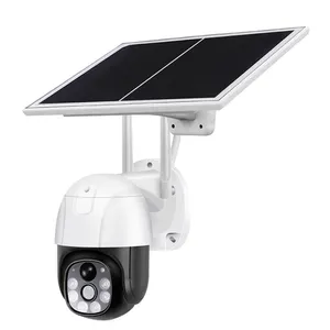 Ngoài trời năng lượng mặt trời Powered an ninh máy ảnh tự động theo dõi PTZ máy ảnh 2MP Wifi năng lượng mặt trời máy ảnh