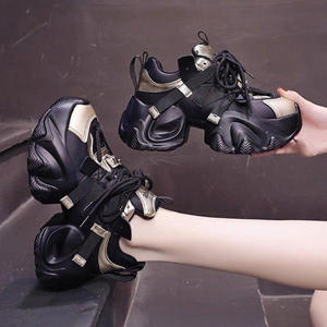 Chaussures de sport décontractées pour femmes populaires 2025, nouveau style automne-hiver, maille, semelle épaisse, légères, respirantes, augmentant la taille, style papa - Product Image 2