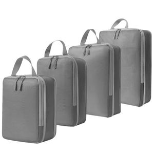 Ensemble de sacs de rangement pour cosmétiques, sacs de compression écologiques en polyester avec fermeture éclair, sacs de voyage pour chaussures et bagages - Product Image 4