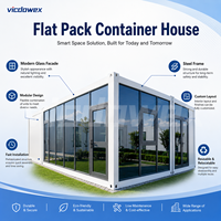 VICDOWEX Maison conteneur préfabriquée en kit au design contemporain pour entrepôt, bureau, chantier