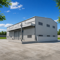Bâtiment modulaire industriel moderne en structure acier AOLIFENG pour bureaux et entrepôts, matériau Q235B/Q355B, garantie 5+ ans, 81-120 mph