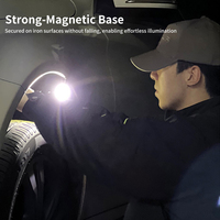 Senter Gantungan Kunci Mini COB 300 Lumen Tahan Air, Dapat Diisi Ulang via USB dengan Casing Aluminium untuk Penggunaan Darurat dan Berkemah di Luar Ruangan
