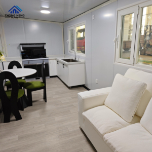 Casa Container Moderna Bianca Espandibile in Acciaio con Cucina Completa e Bagno, Lussuosa Casa Modulare Compatta, Officina, Ufficio ADU per Giardino USA - Product Image 5