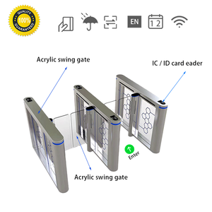 带有SUS304不锈钢摆动屏障机构的射频识别门禁系统，用于安全旋转闸门。 - Product Image 3