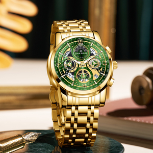 <span class=keywords><strong>Montre</strong></span> à quartz simple et luxueuse en acier inoxydable, aiguilles lumineuses, affichage de la date automatique, étanche 3 BAR, cadran transparent, montres-bracelets - Product Image 4