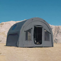 Tente de camping gonflable de grande taille 40 kg, tunnel gonflable, colonne d'air en PVC de 160 mm, abri extérieur spacieux et imperméable
