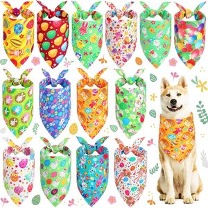 Wholesale Sublimation Printed Solid Color Triangle Dog Cooling Bandana Custom logo Dog Bandana for Small and <b>Large</b> Dogs - Product Image 1