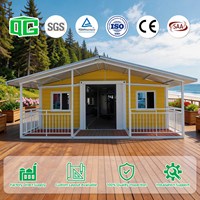 Structure durable, imperméable, maison miniature de luxe de 20/40 pieds, maison préfabriquée extensible, maison modulaire mobile pour complexe hôtelier