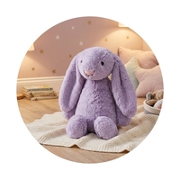 Peluche lapin à longues oreilles douces très vendue, peluche lapin à oreilles normales, poupée lapin Bonnie, vente en gros