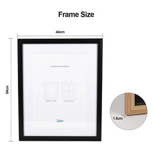 <span class=keywords><strong>Cadre</strong></span> photo rectangle style moderne avec logo personnalisé <span class=keywords><strong>cadre</strong></span> photo à mémoire d'anniversaire <span class=keywords><strong>40x50</strong></span> écologique avec tapis - Product Image 6