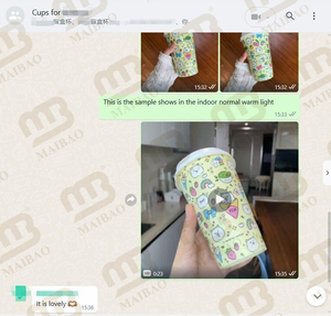 Bicchiere di Carta Sorpresa Personalizzato con Logo, 24 oz, con Scomparto Regalo sul Fondo per Caffè, Bubble Tea, Frutta e Latte - Product Image 2