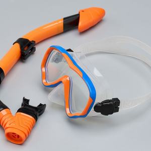 Masque de plongée léger pour enfants, ensemble de tuba, masque de plongée, lentille en verre trempé de 3,2 mm, silicone anti-buée, entièrement sec - Product Image 5