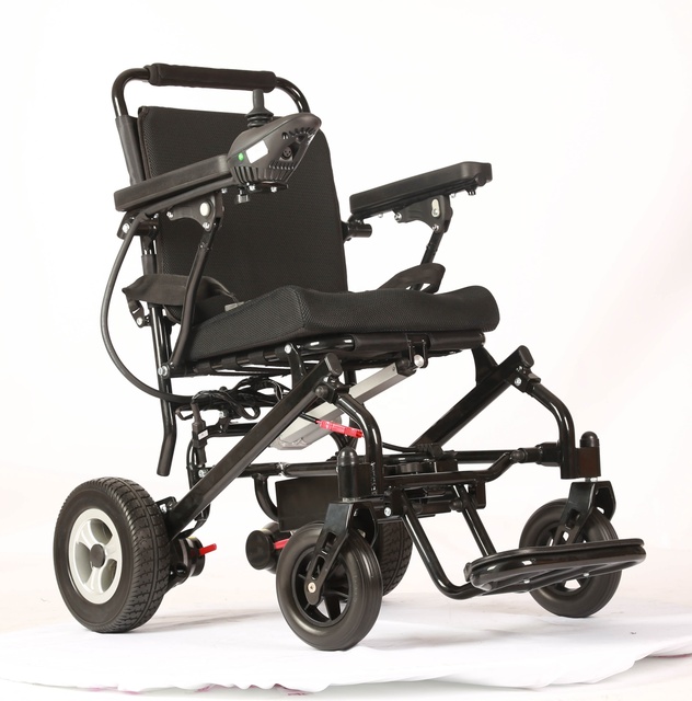 Portable Lightweight Motorized Foldable Electric Wheelchair for Disabled Travels
