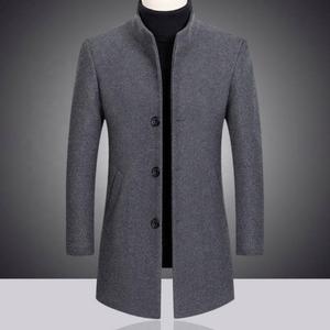Manteau long d'hiver pour <span class=keywords><strong>homme</strong></span> en laine épaisse, collection automne 2026, très demandé - Product Image 4