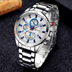 <span class=keywords><strong>Montre</strong></span> à quartz pour <span class=keywords><strong>homme</strong></span> CURREN 8275, dernier modèle, bracelet en acier, résistante à l'eau, chronographe 24 heures, aiguille de fonctionnement caractérisée - Product Image 5