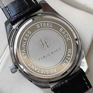 Montre à quartz simple pour homme, bracelet en cuir de 20 mm, cadran en verre, calendrier, étanche 30 m, aiguilles lumineuses, alliage de qualité supérieure, style business - Product Image 6