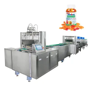 Small confectionery hard soft jelly lollipop gummy candy making machine