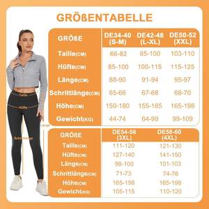 Leggings de yoga d'hiver pour femmes, doux et chauds, à effet ventre plat, color block, froncés aux fesses, taille haute, doublés polaire, pour la <span class=keywords><strong>randonnée</strong></span> - Product Image 2