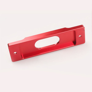 Abrazadera de Batería Black Works Racing BT-1002 166mm x 47mm Roja de Aluminio, Pieza Modificada para Uso General - Product Image 3