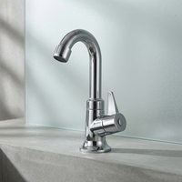 Robinet de lavabo de cuisine et de salle de sport BEST, 20 ans d'expérience OEM, à poignée moderne à ouverture rapide, en plastique ABS, à un seul trou, avec temporisation, à poser sur le comptoir