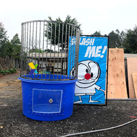 Bassin de plongeon portable de luxe à louer – Équipement professionnel de fête foraine, cabine de plongeon dans l'eau avec aile de cible pour des événements extérieurs amusants