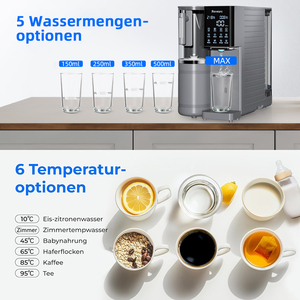 Nuovo Erogatore d'Acqua a Osmosi Inversa con Filtro UV, Depuratore <span class=keywords><strong>Automatico</strong></span> con Allaccio alla Rete Idrica e Acqua Calda Istantanea e Fredda - Product Image 5