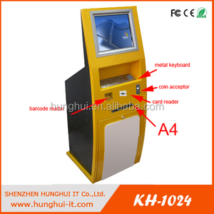 Tự dịch vụ màn hình cảm ứng A4 tài liệu in ấn và quét kiosk với bàn phím kim loại cho bệnh viện Chính Phủ tổ chức - Product Image 6