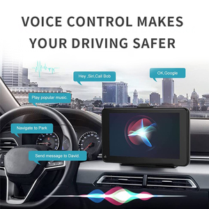 เครื่องเล่น MP5 แบบพกพาไร้สาย รองรับ Mirror Link, ระบบนำทาง, Bluetooth, FM, ถ่ายโอนข้อมูล, Carplay และ Android Auto - Product Image 4