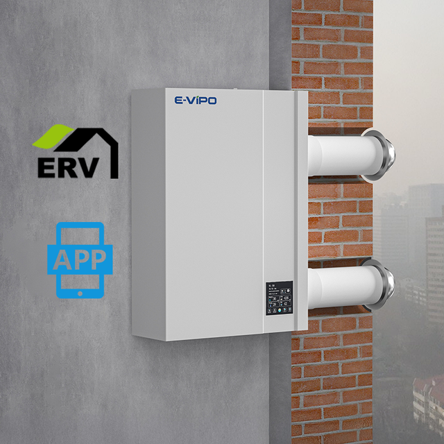 Ductless ERV System Fresh Air Ventilation Unit Heat Recovery Ventilation System Home Ventilation System ERV Ventilation Unit