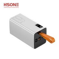 Station d'alimentation Li-Polymère grande capacité 60000mAh avec écran LED, sortie USB Type-C 5 ports, PD 22.5W 20W, portable pour utilisation en extérieur