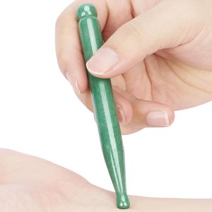 Natural Green Jade Acupressure Pen <strong>Facial</strong> Eye Meridian Massage Tool for <strong>Acupuncture</strong> <strong>Point</strong> Relief Skin Rejuvenation - Product Image 4