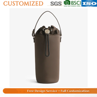 Sac isotherme portable en nylon de haute qualité pour bouteille, avec poignée de transport, idéal pour l'extérieur