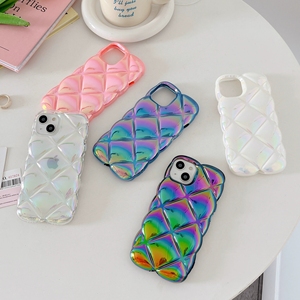 Caldo morbido TPU Laser <span class=keywords><strong>arcobaleno</strong></span> colore galvanico custodia del telefono Argyle <span class=keywords><strong>Cover</strong></span> per <span class=keywords><strong>Iphone</strong></span> 16 16pro Max 16e 16plus 15 14 13 - Product Image 5