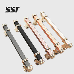 Modern Zinc Alloy Furniture Hardware Knobs & Handles-96mm & 128mm for Bedroom Dresser Kitchen <b>Cabinets</b> Wardrobes & Drawer - Product Image 1