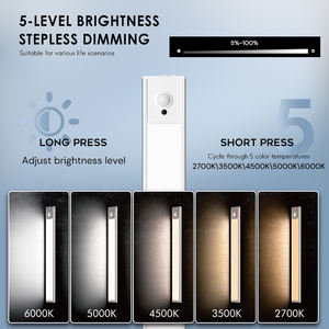 Éclairage Sous Armoire Rechargeable Magnétique, <span class=keywords><strong>Lampe</strong></span> Latérale à Détecteur de Mouvement Dimmable, Veilleuse pour Cuisine, Chambre, Placard - Product Image 4