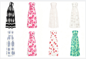 Vestido de verano estampado de longitud té, estilo francés con caída delgada, entrega aleatoria, para mujer adulta, modelo 2026.4 - Product Image 1