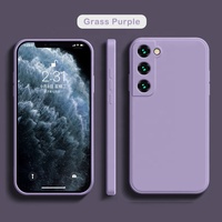 Coque de Téléphone en Silicone Liquide pour Samsung Galaxy S22 S21 S20 Ultra Plus FE A72 A71 A52 A51 A32 4G 5G, Étui Souple Housse Funda
